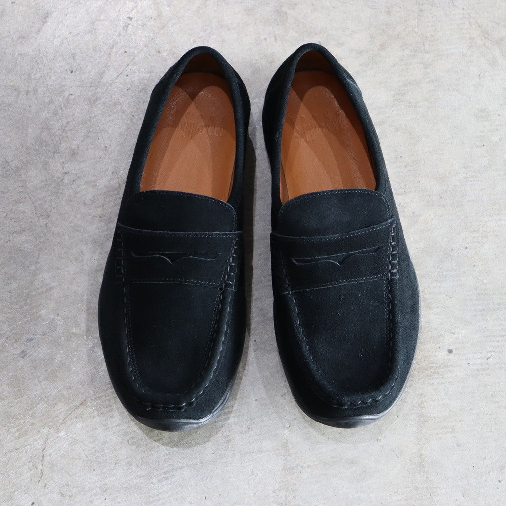 混合樂福鞋 #黑色絨面革 [MLS210301-24]