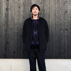 DIAMOND MOHAIR CREW NECK SWEATER #PURPLE [23FW-WMK-KN18]