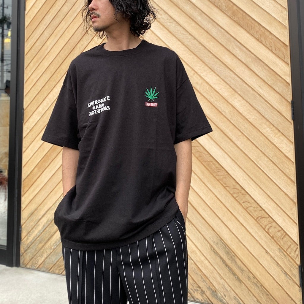 Namedama | HIGHTIMES | CREW NECK T-SHIRT #BLACK [NMD-HIGHTIMES-WM-TEE01]