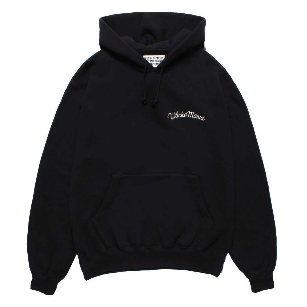 中等重量套頭連帽衛衣（TYPE-2）#黑色 [25FW-WMC-SS07]