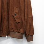 BARACUTA | G9 SUEDE LEATHER HARRINGTON JACKET #BROWN [25FW-WMO-BC01]