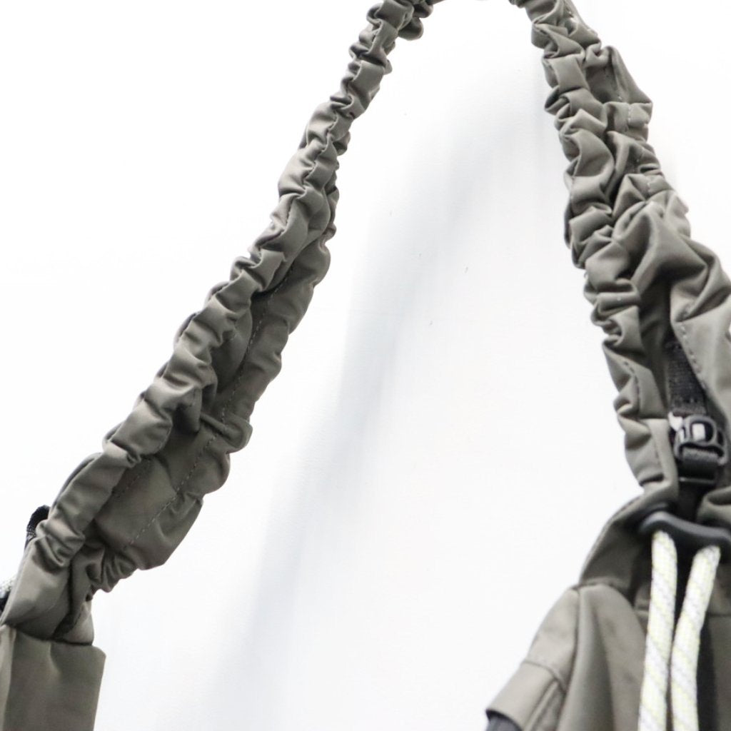 TEXTURED TWILL BODY BAG #CHARCOAL [FTT36262B0007]
