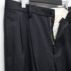 DOUBLE PLEATED CHINO TROUSERS ( TYPE-2 ) #CHARCOAL [25FW-WMP-PT02]