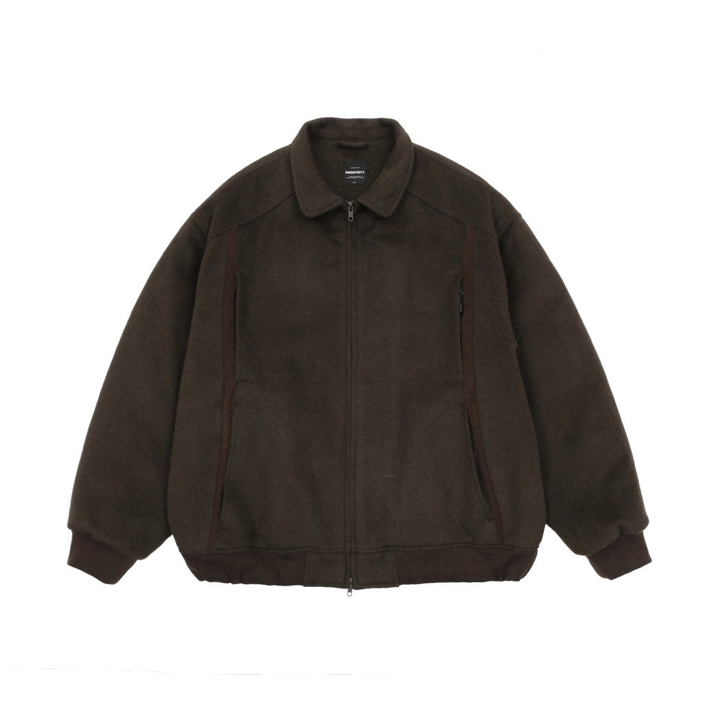INSULATED WOOL BLOUSON JACKET #MOCHA [HOD25AWIWBJK]