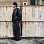 2TUCK WIDE CUT&SEW PANTS #GRAY [AY-1027]