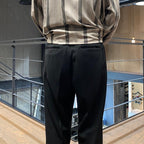 PLEATED TROUSERS #BLACK [24FWE-WMP-TR01]