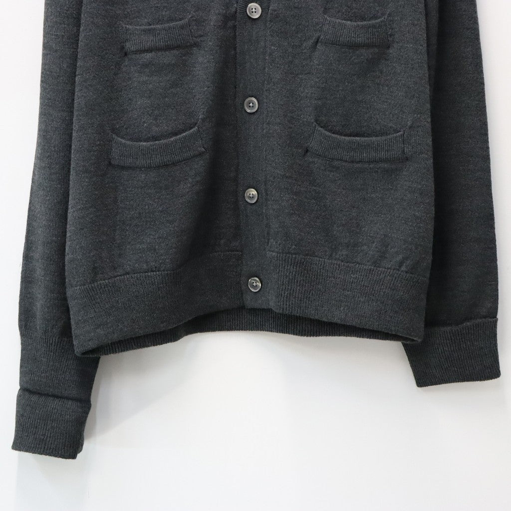 TECH KNIT CARDIGAN Brewed Protein #CHARCOAL [BE-72026W]