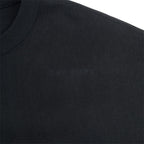 DBL KNIT SHORT SLEEVE CREW NECK #BLACK [CES29CS23]