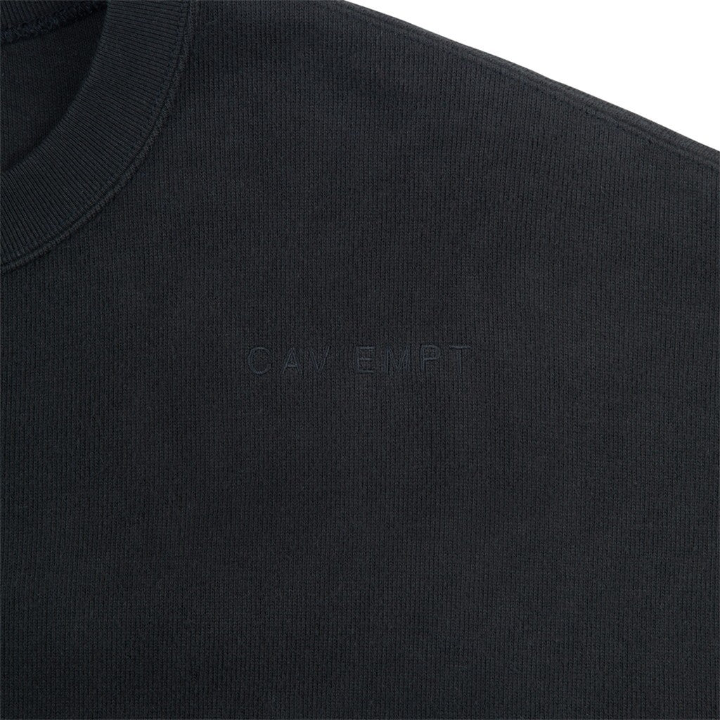DBL KNIT SHORT SLEEVE CREW NECK #BLACK [CES29CS23]