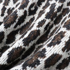 LEOPARD MOHAIR JACQUARD CARDIGAN #WHITE [26FW-WMK-KN17]