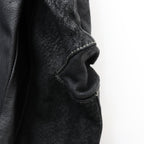Skin Jacket (VEGETABLE TANNING PIG LEATHER) #BLACK [M-P2-LW1]