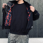 LEATHER VARSITY JACKET ( TYPE-2 ) #BLACK [26SSE-WMO-BL02]