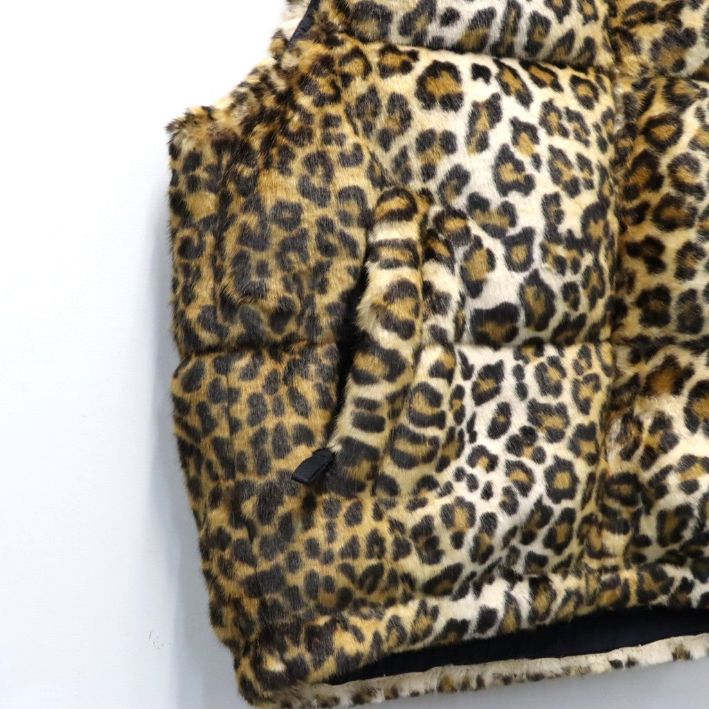 NANGA | LEOPARD FUR DOWN VEST #BEIGE [26FW-WMO-NA06]