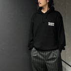 MIDDLE WEIGHT PULLOVER HOODED SWEAT SHIRT ( TYPE-2 ) #BLACK [24FW-WMC-SS06]