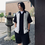 SWITCHING SHIRT S/S ( TYPE-1 ) #L-GRAY [26SS-WMS-OC02]