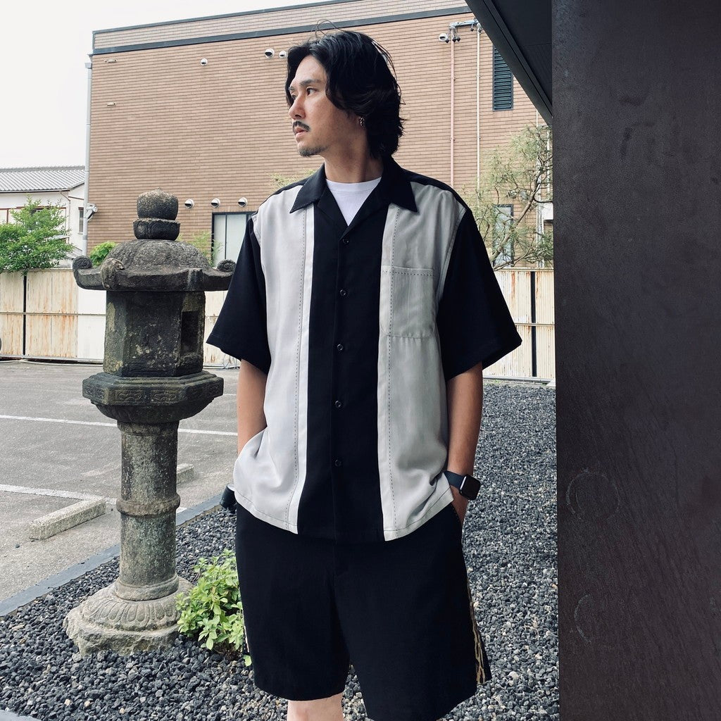 SWITCHING SHIRT S/S ( TYPE-1 ) #L-GRAY [26SS-WMS-OC02]
