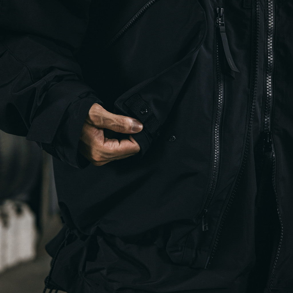 「G7-1K」 Fermion-G Mountain Parka #JET BLACK [GOOPI-23AW-NOV-01]