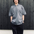 TECH POLO SHIRT S/S #CHARCOAL [BE-37026]