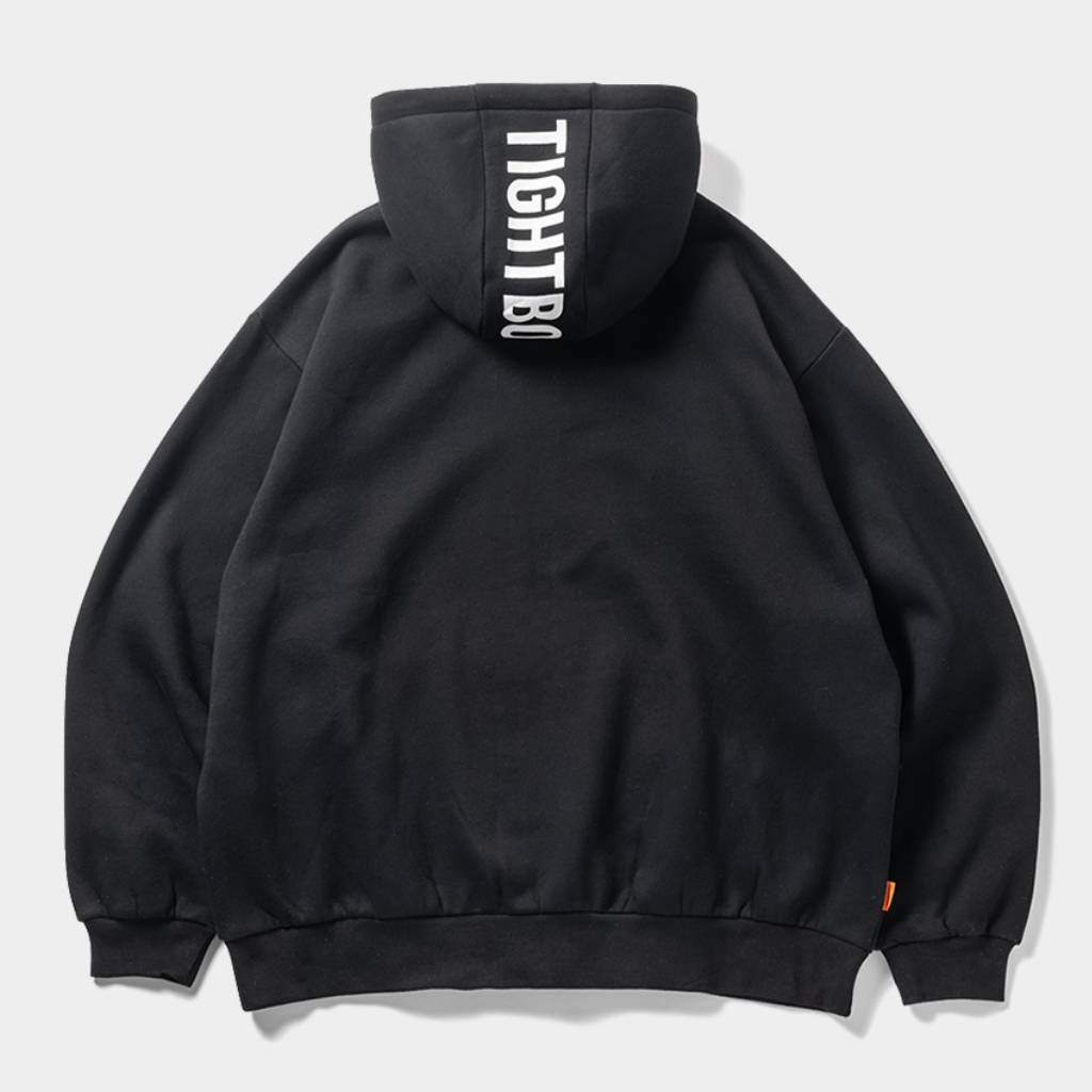 LOGO ZIP HOODED SWEAT SHIRT #BLACK [FW24-SW02]