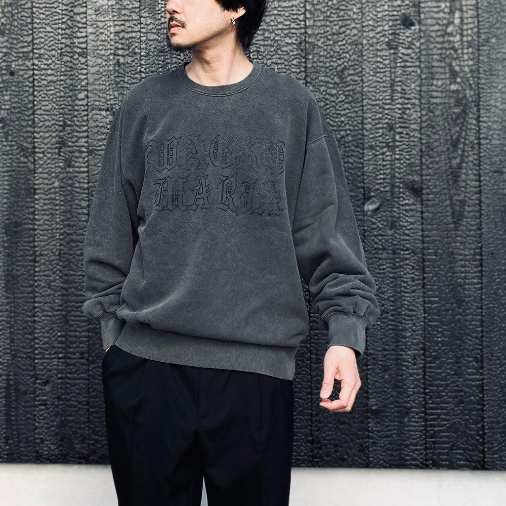 WASHED MIDDLE WEIGHT CREW NECK SWEAT SHIRT #GRAY [26SS-WMC-SS06]