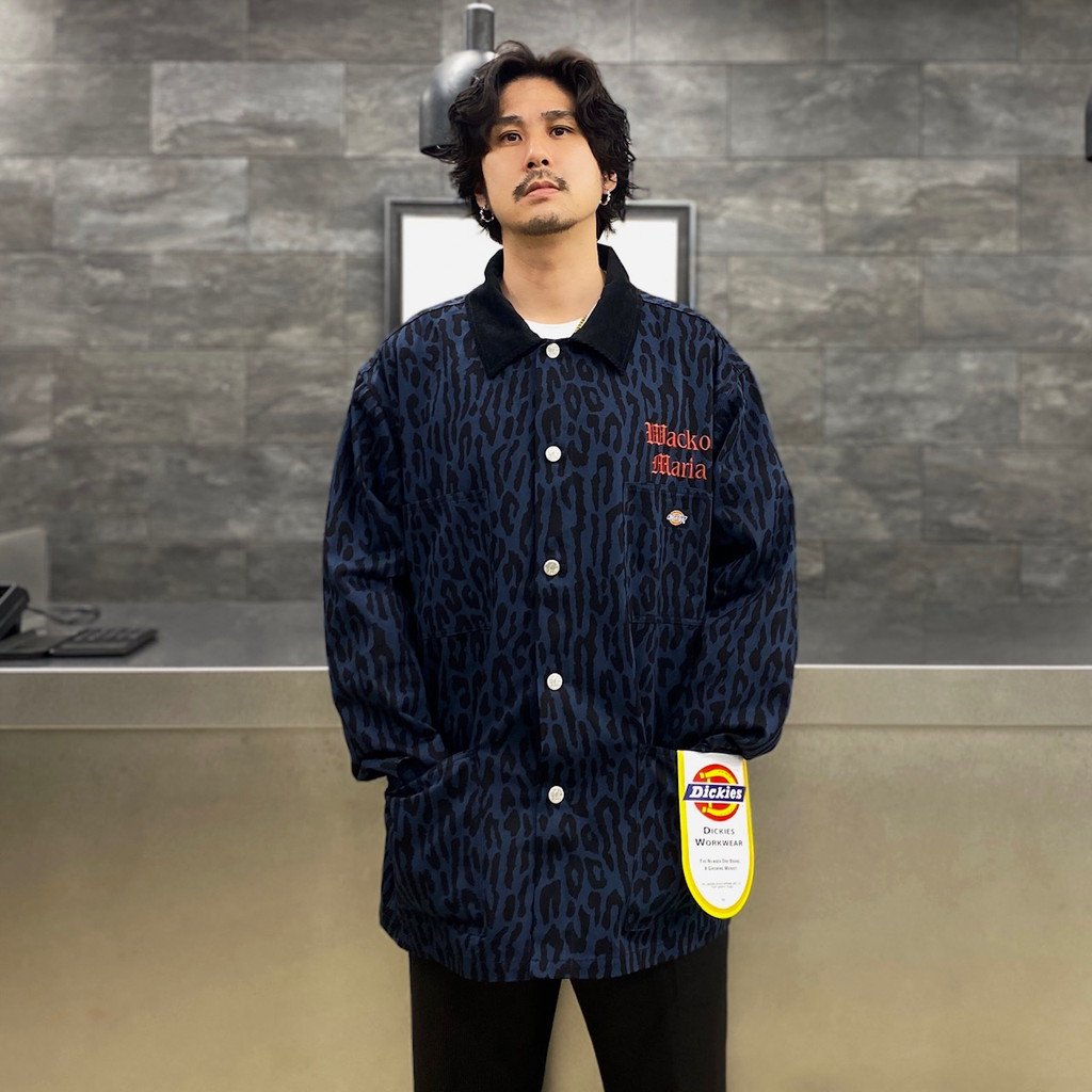 ジャケット・アウター WACKOMARIA DICKIES LEOPARD COVERALL NAVY WACKO MARIA (ワコマリア) DICKIES / LEOPARD COVERALL (レオパード柄