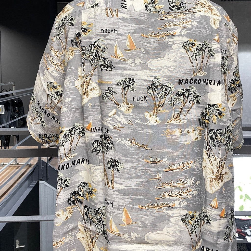 HAWAIIAN SHIRT S/S -TYPE 1- #GRAY [24SS-WMS-HI01]