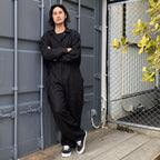 大麻連身褲 #黑色 [24SS-B04]