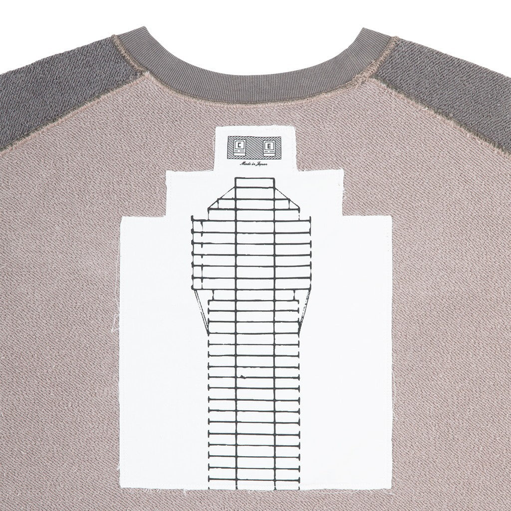 PANEL SHOULDER CREW NECK #BEIGE [CES29CS05]