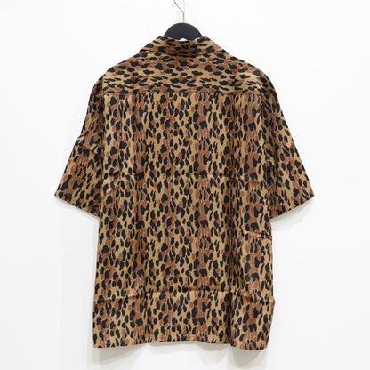 LEOPARD HAWAIIAN SHIRT S/S #BROWN [25SSE-WMS-HI03]