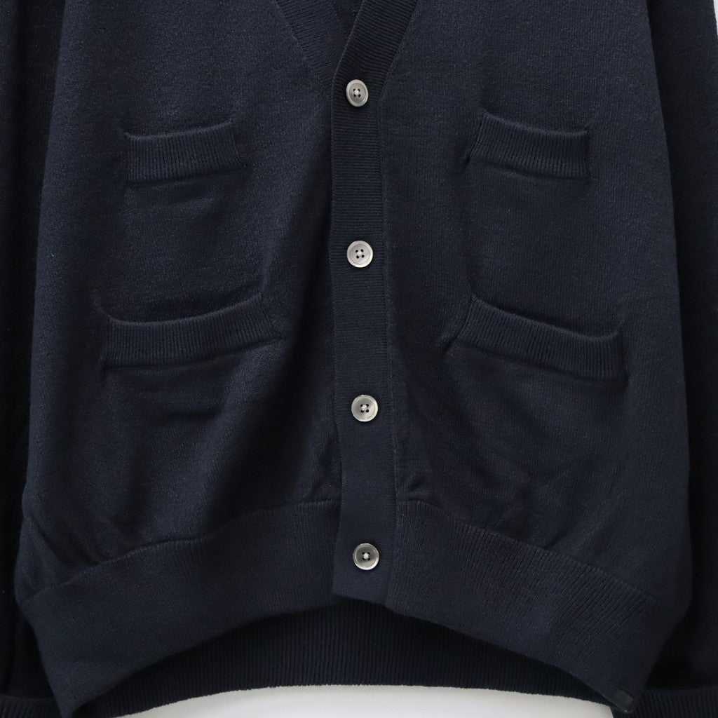 TECH KNIT CARDIGAN Brewed Protein #NAVY [BE-72026W]