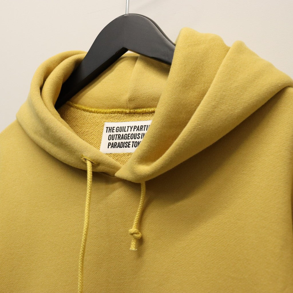 MIDDLE WEIGHT PULLOVER HOODED SWEAT SHIRT #YELLOW [26SS-WMC-SS07]