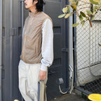 TECH REVERSIBLE WIND SHIELD VEST #BEIGE [BJ-23024]