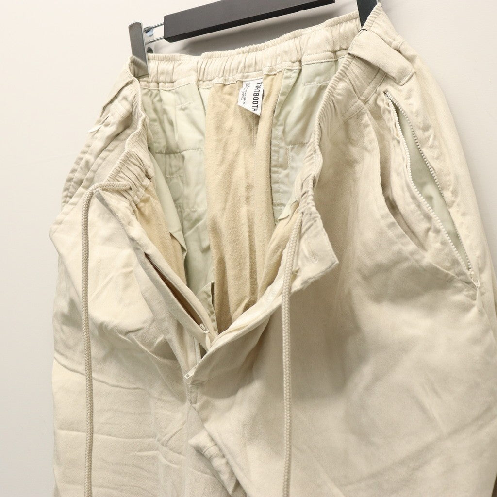 麂皮寬鬆褲 #象牙色 [FW25-B12]
