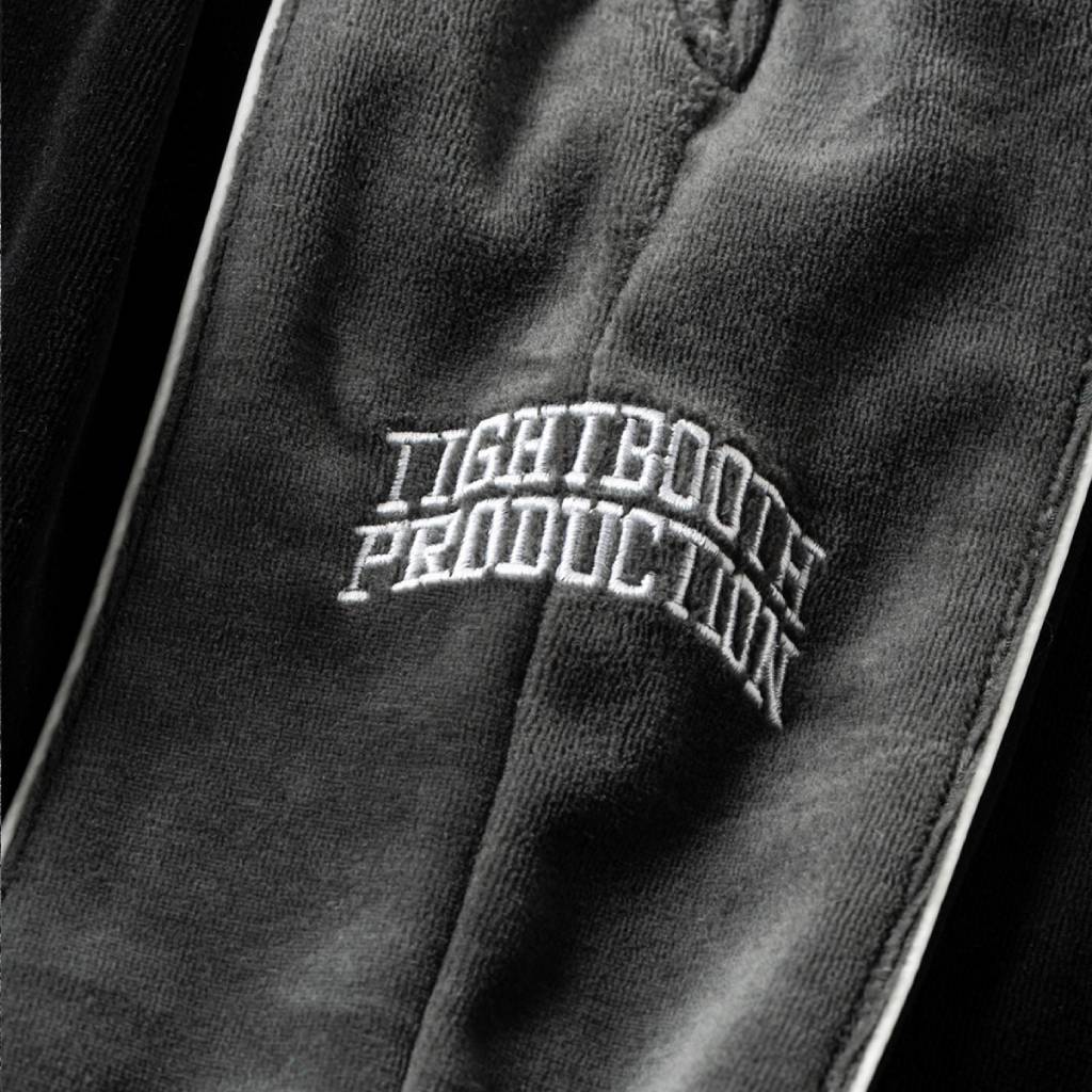 VELOUR PIPING BALLOON PANTS #Black [FW25-B05]