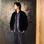 BARACUTA | G9 SUEDE LEATHER HARRINGTON JACKET #BLACK [25FW-WMO-BC01]