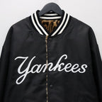 MLB | NY | REVERSIBLE VARSITY JACKET ( TYPE-1 ) #BLACK-BEIGE [MLB-WM-BL01]