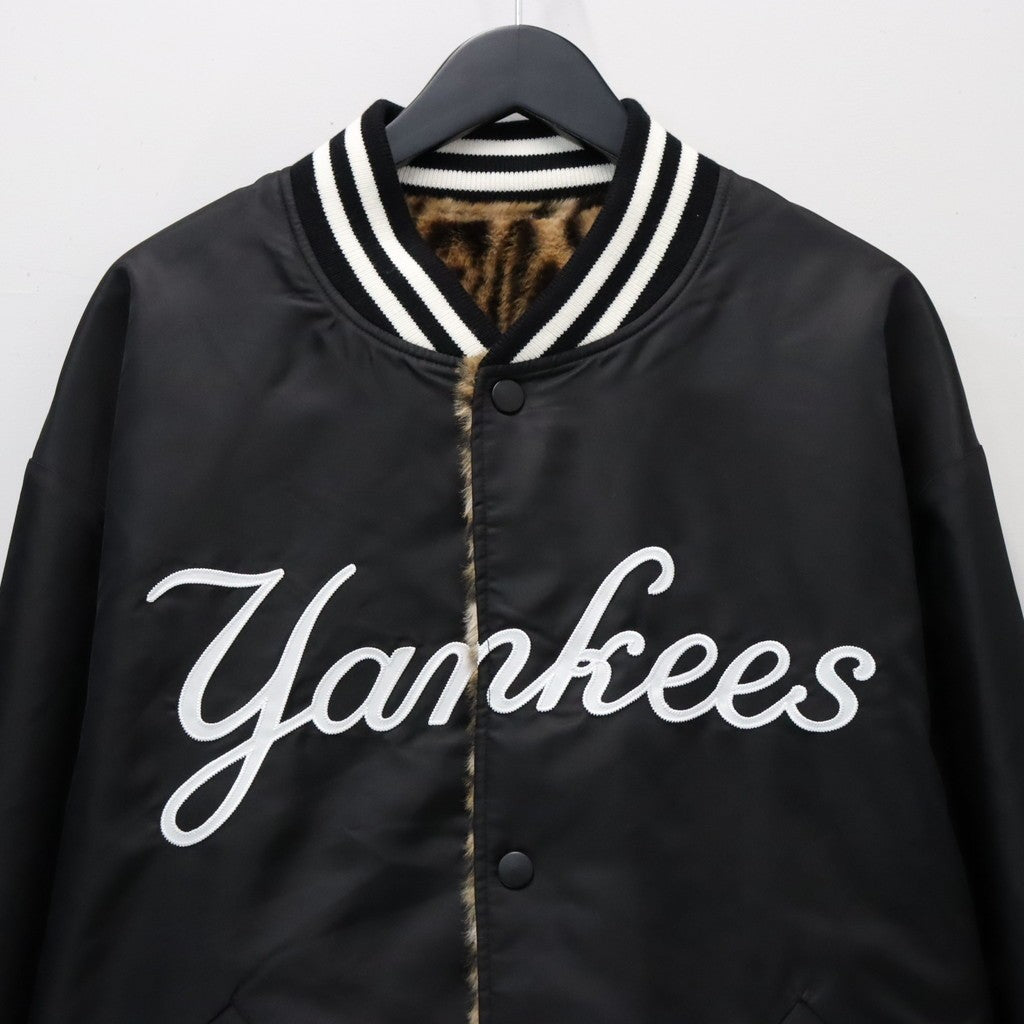 MLB | NY | REVERSIBLE VARSITY JACKET ( TYPE-1 ) #BLACK-BEIGE [MLB-WM-BL01]