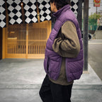 TECH REVERSIBLE CLIMBERS PUFF VEST #PURPLE×CHA [BW-23025W]
