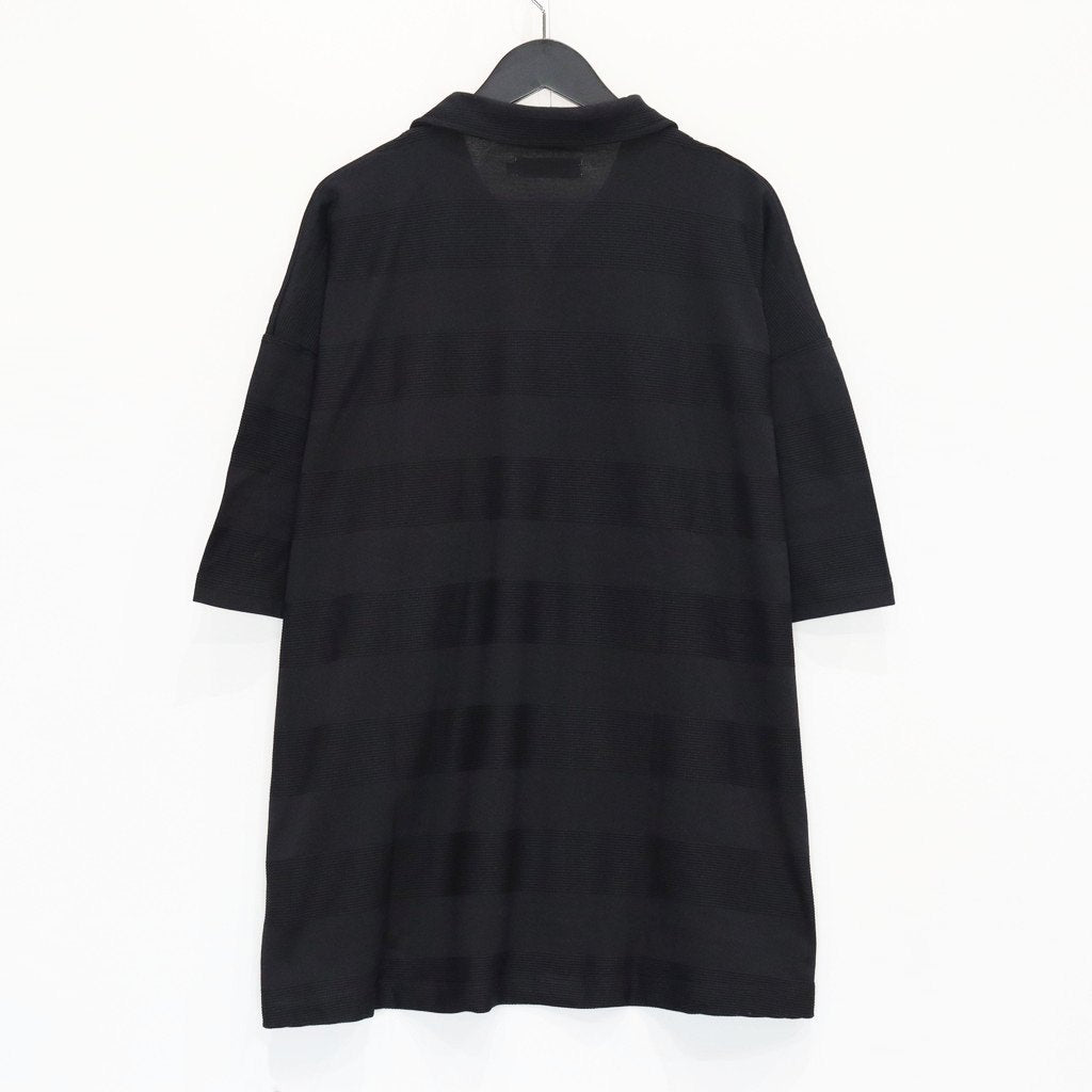 RIDGE BORDER OPEN POLO #Black [SS25-S06]