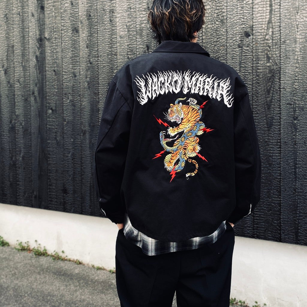 OMBRE CHECK OPEN COLLAR SHIRT L/S ( TYPE-1 ) #GRAY [26SS-WMS-OC11]