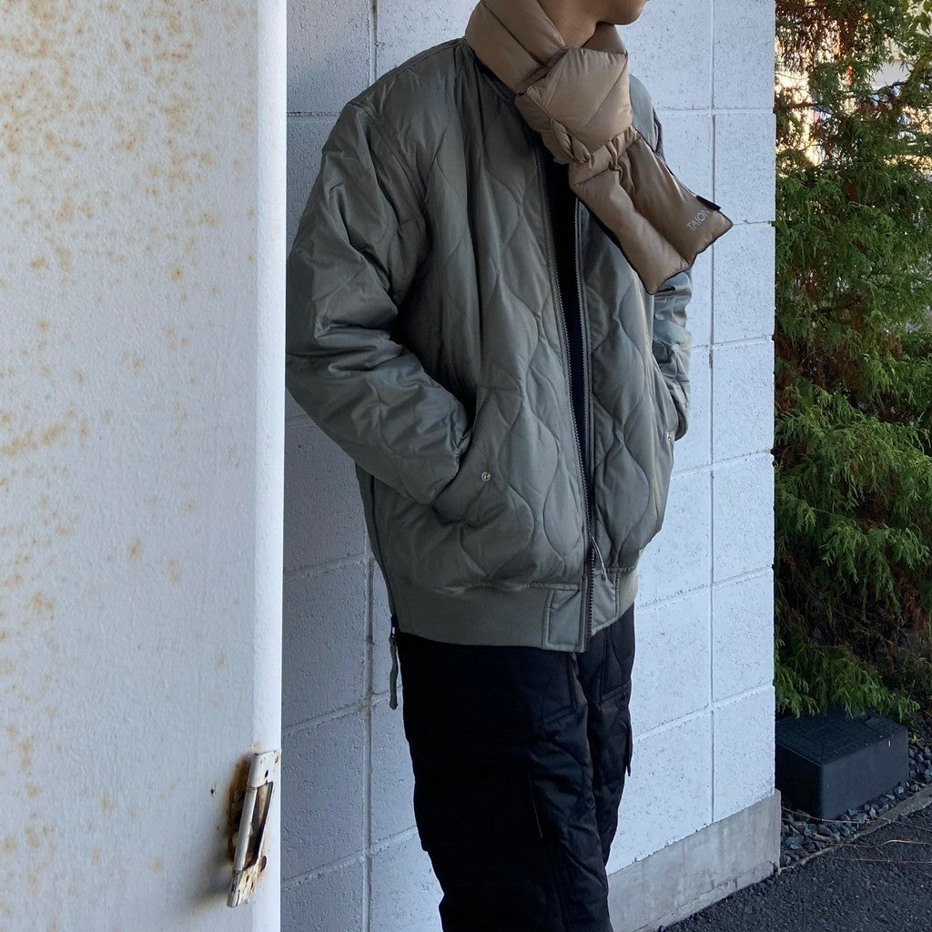 WORK DOWN SCARF #S.BEIGE [TAION-201WK]