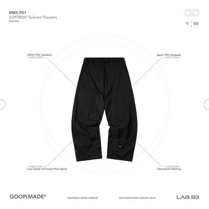 「RMX-P01」 SOFTBOX Tailored Trousers #SHADOW [GOOPI-24AW-DEC-01]