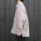WELT POCKETS BIG SHIRT #GREY [CES27SH04]