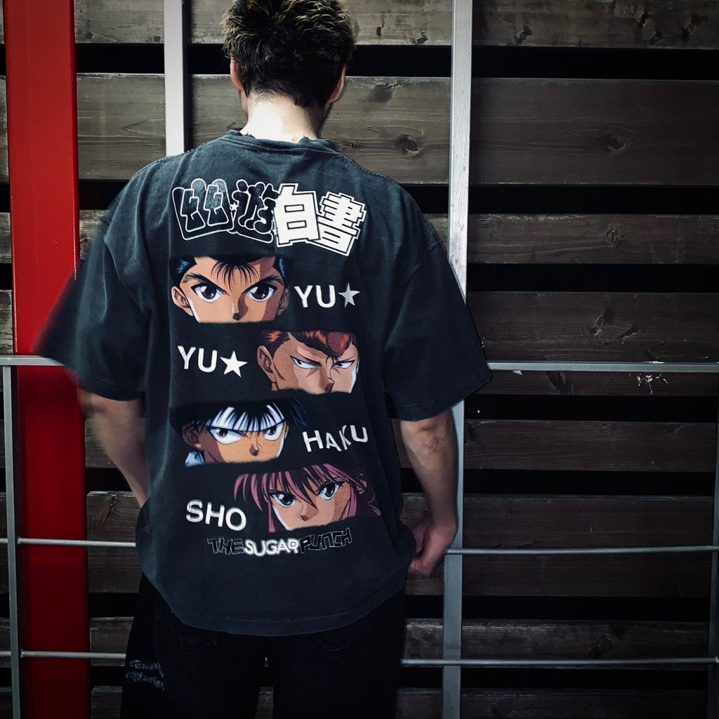 幽遊白書 | 春夏T卹 - TEAM URAMESHI #黑色 [TYUM24AM007]