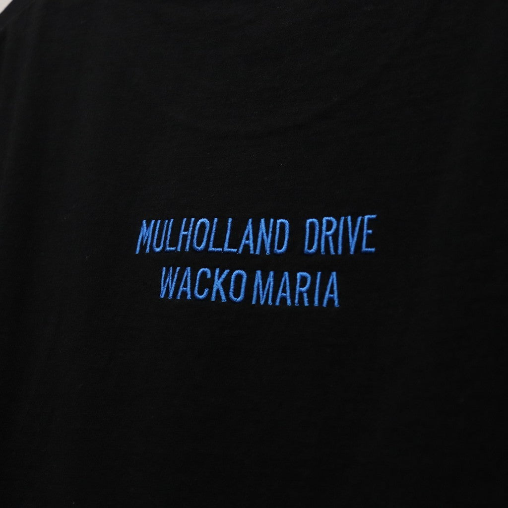 MULHOLLAND DRIVE | WASHED HEAVY WEIGHT CREW NECK T-SHIRT ( TYPE-2 ) #BLACK [MD-WM-WT02]