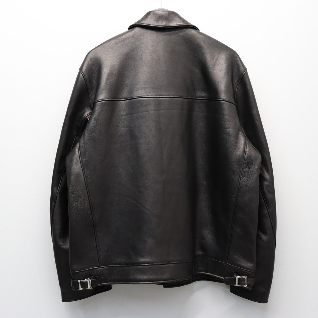 DOUBLE RIDERS LEATHER JACKET ( TYPE-2 ) #BLACK [25FW-WMO-BL03