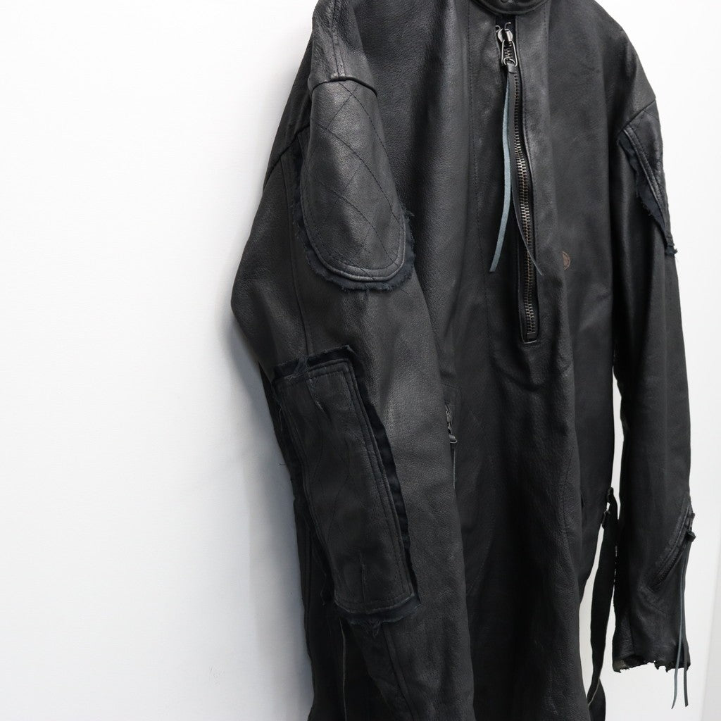 Rustic Edged Easy Rider's (VEGETABLE TANNING PIG LEATHER) #BLACK [M-P1-LW3]