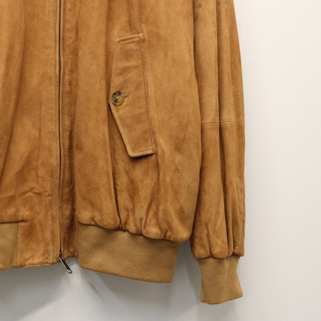 BARACUTA | G9 SUEDE LEATHER HARRINGTON JACKET #BEIGE [25FW-WMO-BC01]