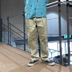 DOUBLE PLEATED CHINO TROUSERS #L-BEIGE [24FW-WMP-PT02]