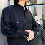 Lee | DENIM WESTERN SHIRT #BLACK [24SS-WMS-LE01]